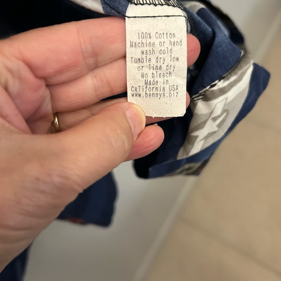 Benny's USA Fighter Planes Men's Hawaiian Shirt 2XL 100% cotton - Picture 10 of 10